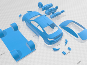 m4 printable car 3D 프린트 모델