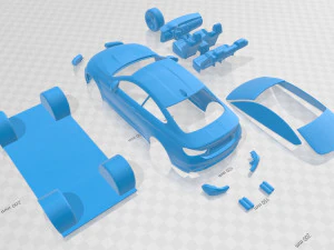 m4 printable car 3D Print Model