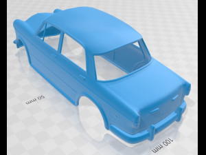 fiat 1200 granluce 1957 printable body car Modelo de impresión 3D