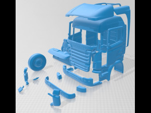 scania r730 printable cabin truck 3D Print Model