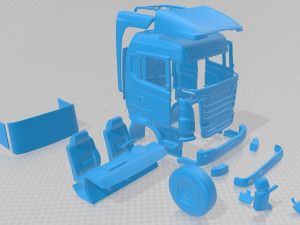scania r730 printable cabin truck 3D प्रिंट मॉडल