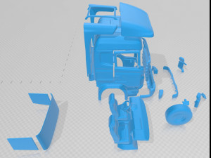 scania r730 printable cabin truck 3D प्रिंट मॉडल
