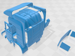 scania r730 printable cabin truck 3D प्रिंट मॉडल