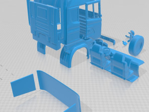 scania r730 printable cabin truck 3D प्रिंट मॉडल