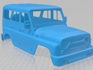 uaz hunter 2012 printable body car 3D 打印模型
