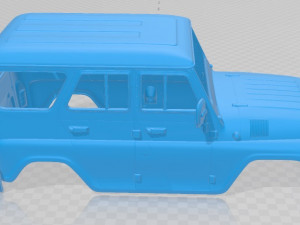 uaz hunter 2012 printable body car 3D 打印模型