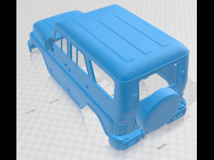 uaz hunter 2012 printable body car 3D 打印模型