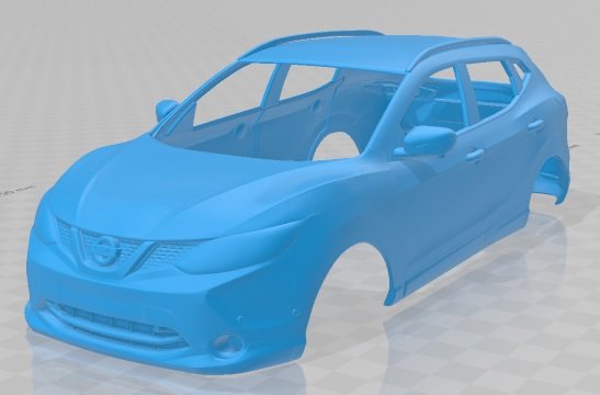 nissan qashqai 2014 printable body car Modelo de impresión 3D .c4d .max .obj .3ds .fbx .stl .blend 