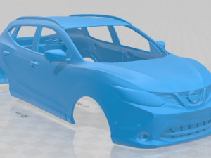 nissan qashqai 2014 printable body car Modelo de impresión 3D