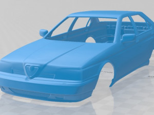 alfa romeo 164 1994 printable body car 3D-printmodel