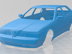 alfa romeo 164 1994 yazdırılabilir g&ouml;vdeli araba 3D Baskı Modeli