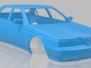 alfa romeo 164 1994 printable body car 3D Print Model