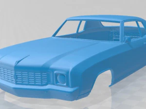 monte carlo 1972 printable body car 3D Print Model
