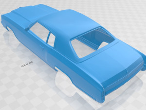 monte carlo 1972 printable body car 3D Print Model
