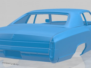 monte carlo 1972 printable body car 3D Print Model