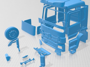 mercedes benz actros 2011 cabin truck 3D Print Model