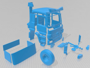 mercedes benz actros 2011 cabin truck 3D Принт Модель