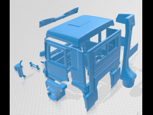 mercedes benz actros 2011 cabin truck 3D Принт Модель