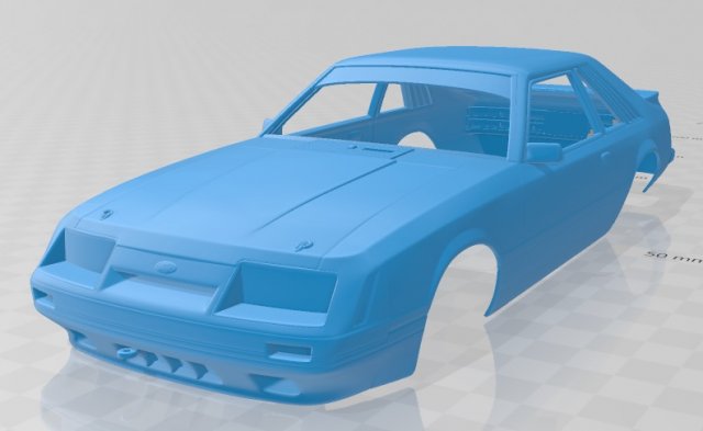 mustang gt group a 1983 printable body car 3D Print Model .c4d .max .obj .3ds .fbx .stl .blend 
