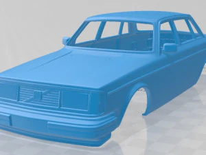 volvo 244 1979 carroceria imprim&iacute;vel Modelo de Impressão 3D