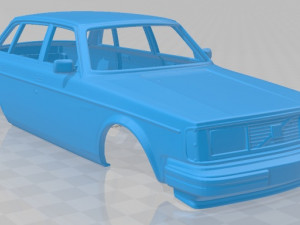 volvo 244 1979 printable body car 3D Принт Модель