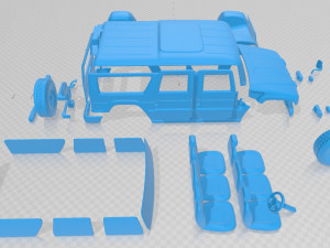 toyota mega cruiser 1996 printable car 3D Принт Модель