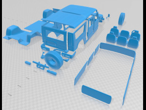 toyota mega cruiser 1996 printable car 3D Принт Модель