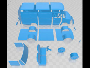 a series panelvan 1973 printable 3D Print Model