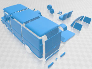 a series panelvan 1973 printable 3D Print Model