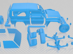 toyota land cruiser j70 3 doors 1990 printable car 3D प्रिंट मॉडल