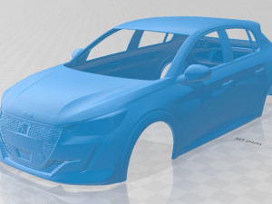peugeot 208 2020 printable body car 3D Print Model