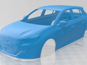 peugeot 208 2020 carrocer&iacute;a imprimible coche Modelo de impresión 3D