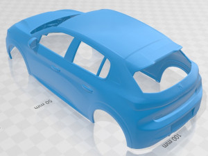 peugeot 208 2020 printable body car 3D Baskı Modeli