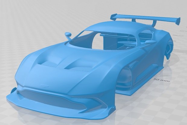 aston martin vulcan 2016 printable body car Modelo de Impressão 3D .c4d .max .obj .3ds .fbx .stl .blend 