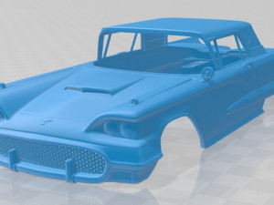 thunderbird sport coupe 1958 printable body car 3D Print Model