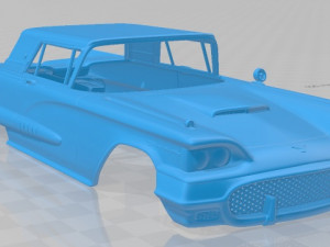 thunderbird sport coupe 1958 printable body car Modèles 3D en vedette