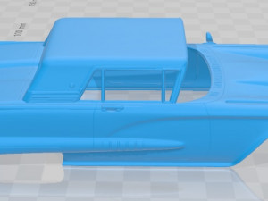 thunderbird sport coupe 1958 printable body car Modèles 3D en vedette