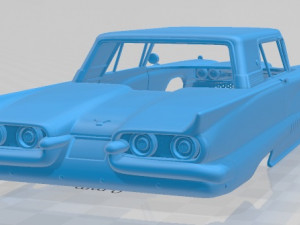 thunderbird sport coupe 1958 printable body car Modèles 3D en vedette