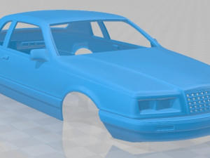 thunderbird 1983 printable body car 3D Print Model