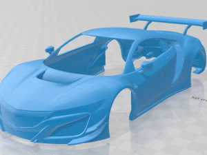 acura nsx gt3 2019 printable body car 3D Print Model