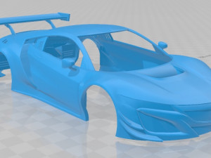 acura nsx gt3 2019 printable body car 3D Print Model