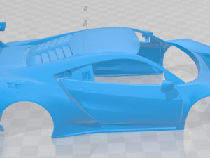 acura nsx gt3 2019 printable body car 3D Print Model