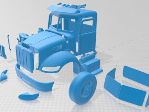 peterbilt 340 2009 printable cabin truck Modelo de impresión 3D