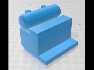 peterbilt 340 2009 printable cabin truck 3D प्रिंट मॉडल
