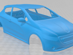 peugeot 208 gti 2013 printable body car 3Dプリントモデル