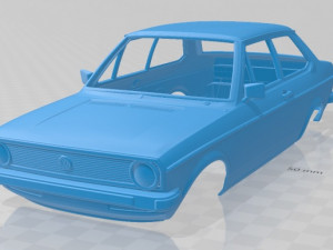 volkswagen derby 1977 printable body car Modèles 3D en vedette