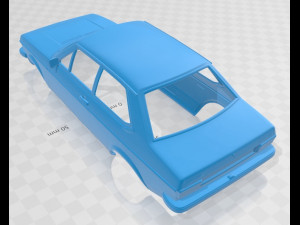 volkswagen derby 1977 printable body car Modello di stampa 3D