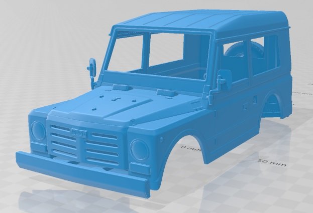 fiat campagnola station wagon 1987 printable body car Modelo de impresión 3D .c4d .max .obj .3ds .fbx .stl .blend 