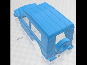 fiat campagnola station wagon 1987 printable body car 3D Print Model