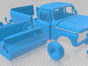 f 100 1966 printable car 3Dプリントモデル